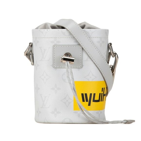 LOUIS VUITTON White Monogram Leather Shoulder Bag - Picture 1 of 9